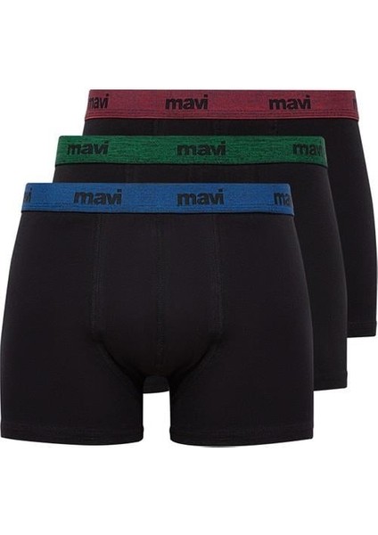 3lü Siyah Basic Boxer 0911408-85585