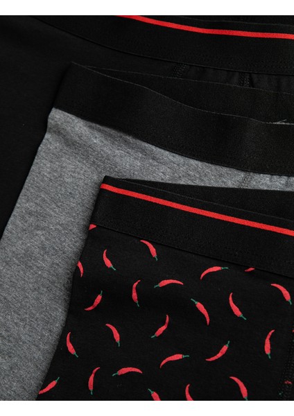 Pamuklu Erkek 3'lü Boxer Seti fiyatları