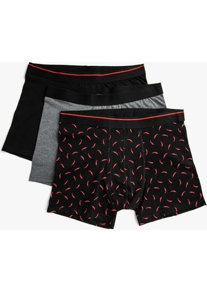 Pamuklu Erkek 3'lü Boxer Seti modelleri