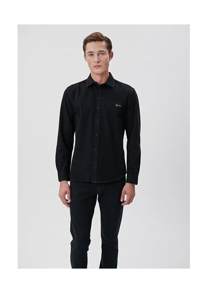 Roy Lux Black Antrasit Jean Gömlek 0210496-82410