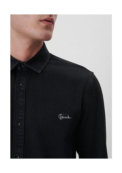 Roy Lux Black Antrasit Jean Gömlek 0210496-82410