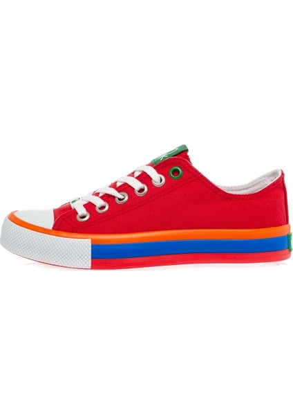 Kırmızı 2 cm Keten Kadın Spor Ayakkabı fiyatları