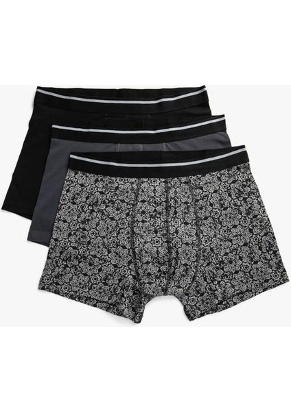 Erkek Pamuklu 3'lü Basic Boxer modelleri