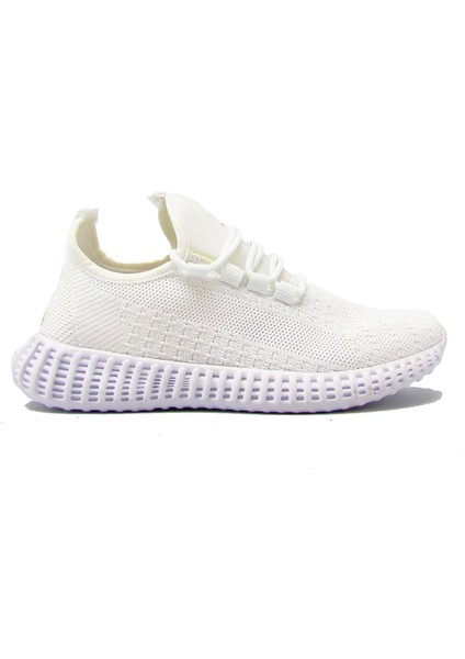 PC-30949 Beyaz Kadın Triko Spor Ayakkabı