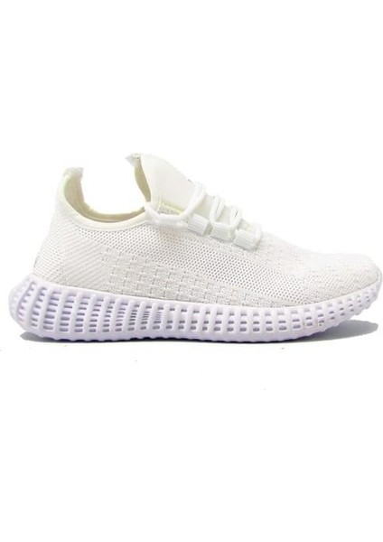 PC-30949 Beyaz Kadın Triko Spor Ayakkabı