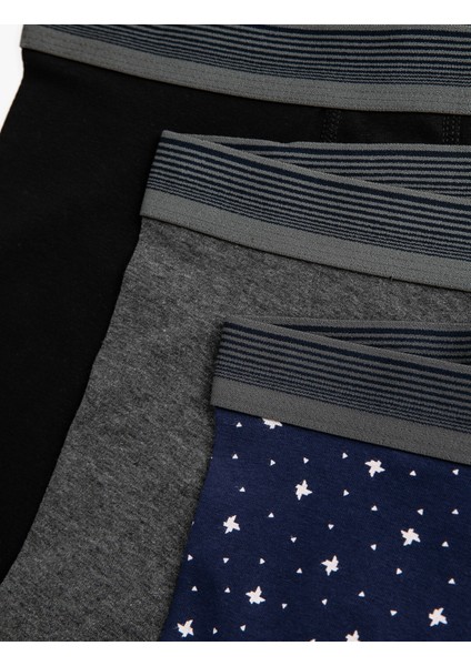 Erkek Pamuklu Basic 3'lü Boxer Seti fiyatları