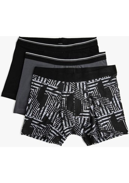 Erkek Pamuklu Basic 3'lü Boxer Seti modelleri