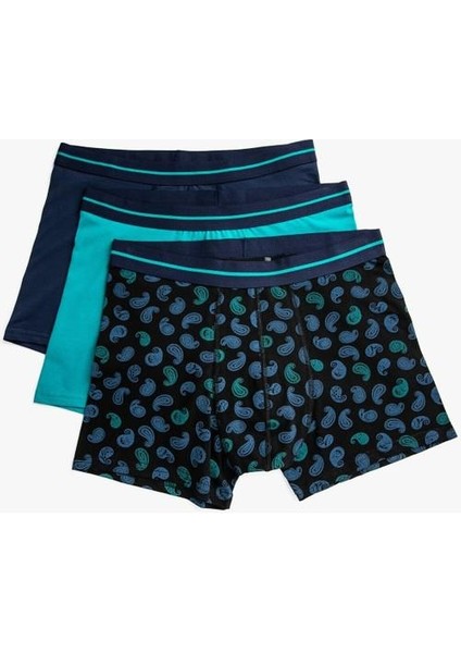Erkek Pamuklu Basic 3'lü Boxer Seti modelleri