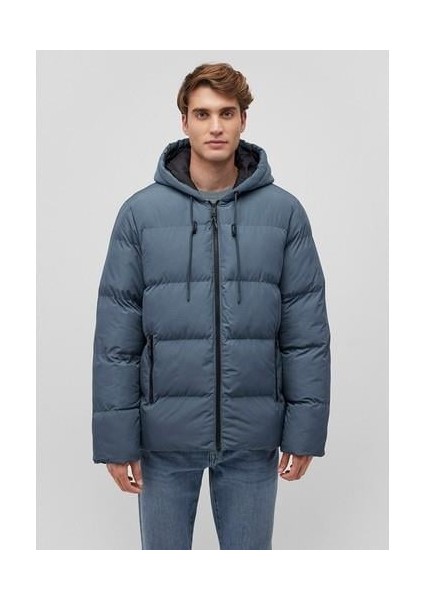 Kapüşonlu Lacivert Şişme MONT0110349-70501