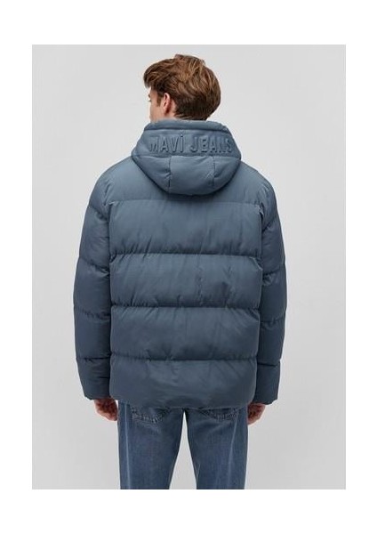 Kapüşonlu Lacivert Şişme MONT0110349-70501