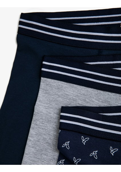Desenli Pamuklu Basic Boxer Seti 3'lü fiyatları