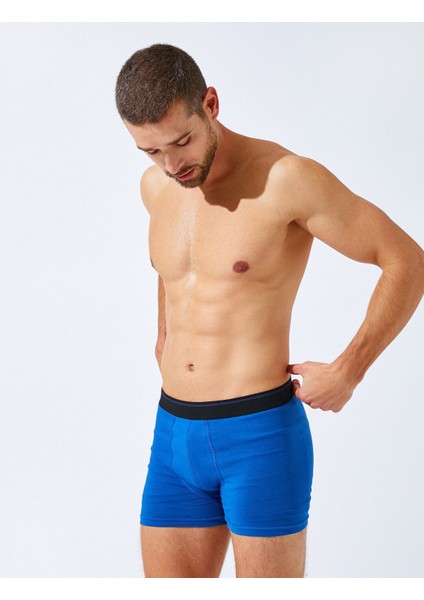 Pamuklu Basic 3^lü Paket Boxer