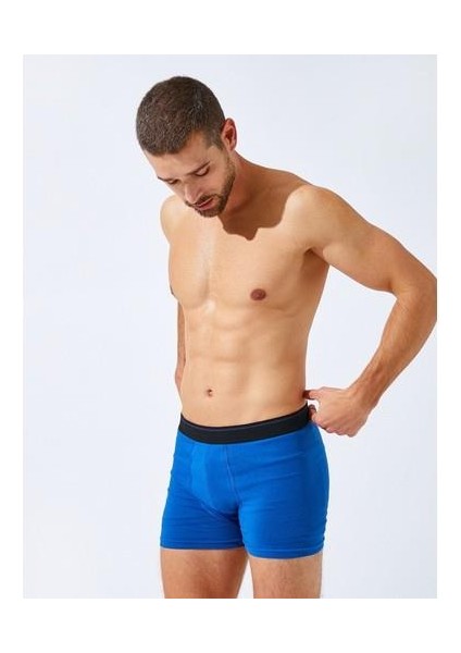 Pamuklu Basic 3^lü Paket Boxer modelleri