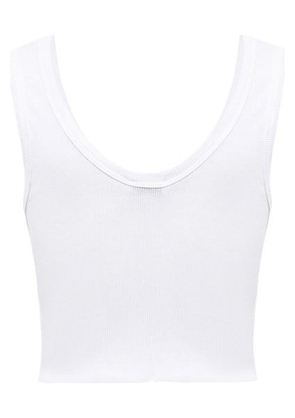 V Yaka Siyah Basic Crop Atlet 1612375-900