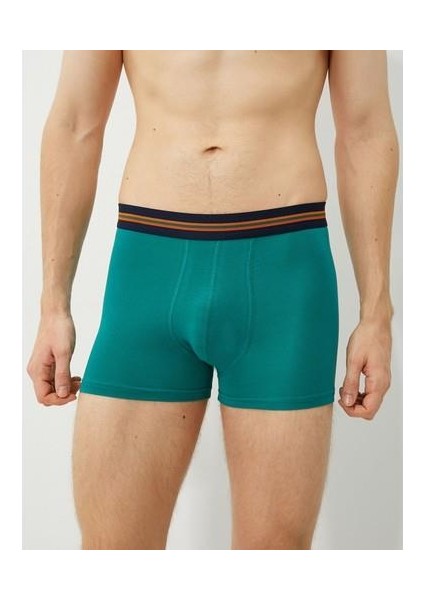 3'lü Boxer Seti Motosiklet Baskılı Beli Lastikli Pamuklu