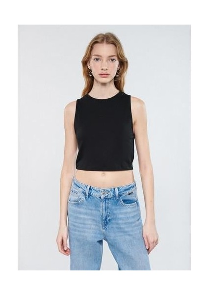 Lux Touch Siyah Basic Modal Atlet 1610786-900