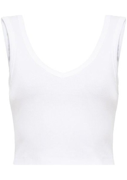 V Yaka Siyah Basic Crop Atlet 1612375-900