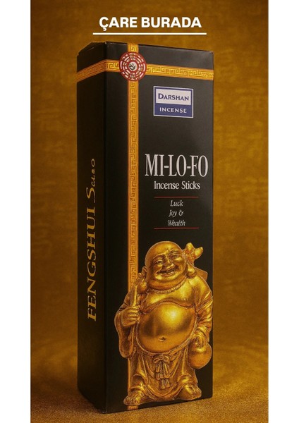 Darshan Incense - Mi-Lo-Fo 20'li Çubuk Tütsü ( Zenginlik & Aşk & Şans)