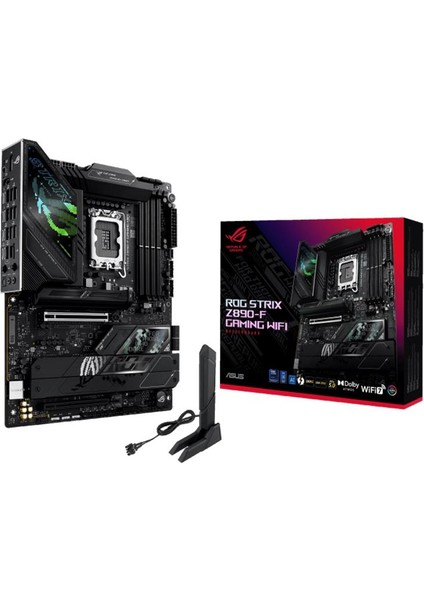 Asus Rog Strıx Z890-F Gamıng Wıfı Ddr5 8600MT/S 1xhdmı 1xdp 2xusb Type-C 5xm.2 Atx 1851P(INTEL Ultra Processors Serıes2)