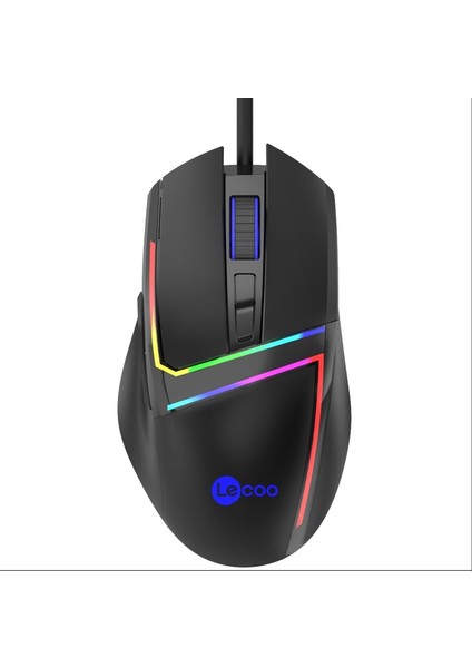 Lenovo Lecoo MS106 Usb+Kablolu 3200DPI+7 Tuşlu Rgb Aydınlatmalı Gaming Mouse