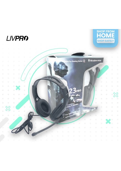 Eyfel Mikrofonlu Gaming Kulaklık Siyah Xpro Serisi