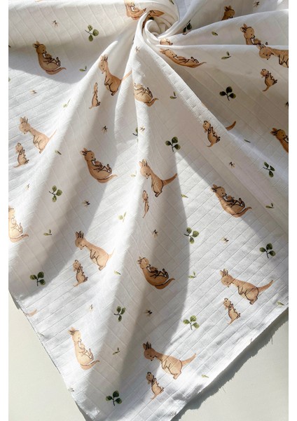 Çok Amaçlı Müslin Örtü , Müslin Yenidoğan Bebek Battaniyesi, Pamuk, Müslin Bez 80*90 cm