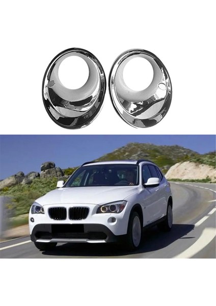 Araba Stil Ön Sisli Fog Çerçeve Lamba Yüzüğü Kapak Bmw X1 E84 2009 2011 2012 2012 Için (Yurt Dışından) fırsatları