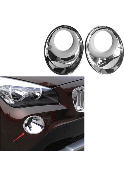 Araba Stil Ön Sisli Fog Çerçeve Lamba Yüzüğü Kapak Bmw X1 E84 2009 2011 2012 2012 Için (Yurt Dışından) indirimleri