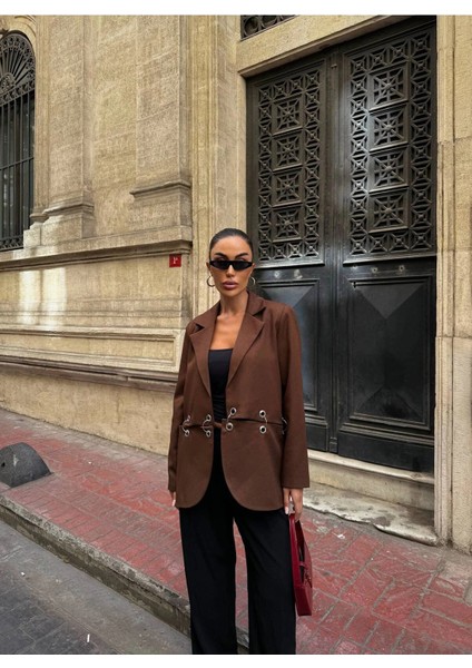 Kadın Çengel Detaylı Blazer Ceket