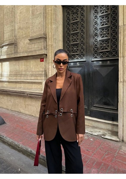 Kadın Çengel Detaylı Blazer Ceket fiyatları