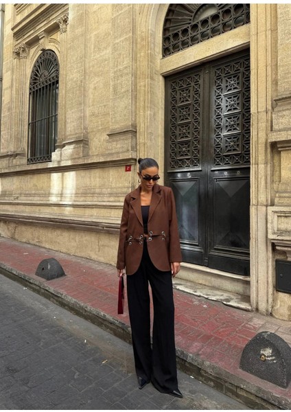 Kadın Çengel Detaylı Blazer Ceket