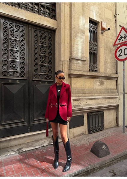 Kadın Çengel Detaylı Blazer Ceket fiyatları