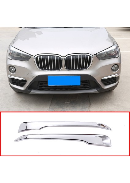 2pcs Krom Araba Ön Sis Lambası Kapağı Trim Kalıplama Aksesuarları Bmw X1 F48 2016 2017 2018 2019 (Yurt Dışından) fiyatları