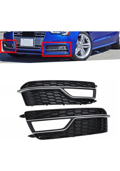 Sağ Ön Tampon Sis Izgarası Kapak Sis Lambası Audi A5 S-Line S5 2013-2016 8T0807681 8T0807682 Için Alt Izgara (Yurt Dışından) indirimleri