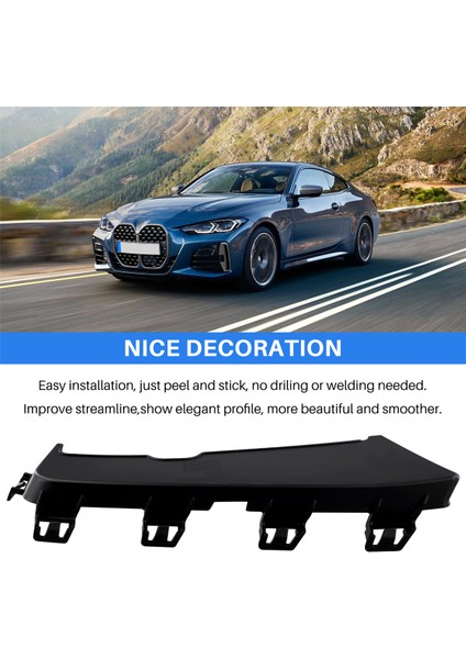 Bmw 4 Coupe (G22, G82) 2021 Ön Sağ Hava Kanalı Kapağı Sis Lambası Çerçevesi 51118076730 (Yurt Dışından) indirimleri