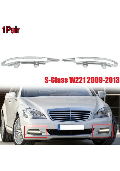 Sis Işığı Döşeme Seti Gündüz Koşu Lambası Ön Trim Mercedes Benz W221 S550 S600 S65 2010-2013 2218852723 221852823 (Yurt Dışından) fiyatları