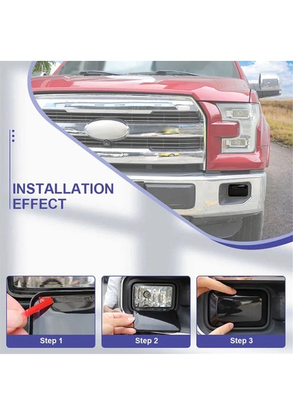 Füme Ön Sis Kapağı Kapağı Dekorasyon Trim Koruması Ford F150 2015-2020 Dış Aksesuarlar (Yurt Dışından) fiyatları