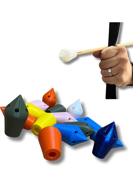 Çavuş Oku 3 Adet – Islıklı Ok Ucu (Temren)