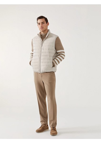 Southblue Bej Standart Kalıp Dik Yaka Erkek Şişme Yelek fiyatları