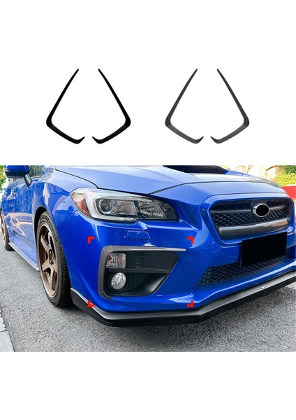 Araba Ön Tampon Sericisi Spoiler Sis Lambası Subaru Wrx Stı Va Için Trım 2014-2016 Karbon Fiber (Yurt Dışından) modelleri