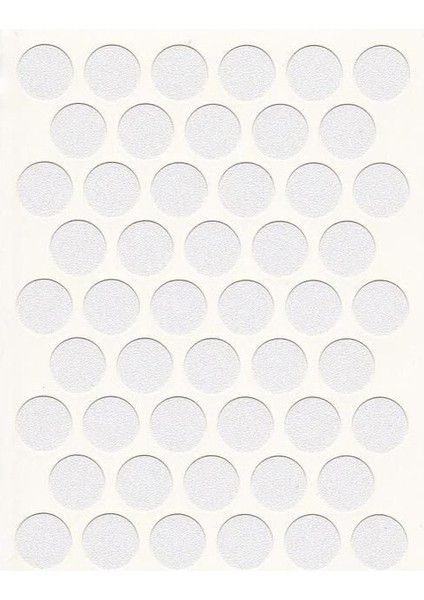 Yapışkanlı Vida Tapası (Beyaz) 10 mm