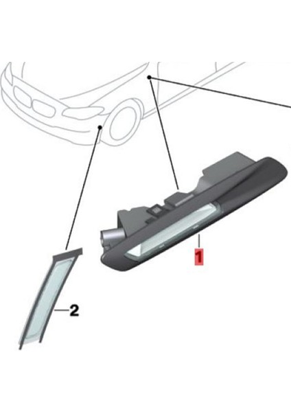 1 Çift LED Yan Işaret Lambası Dönüş Sinyal Lambaları F10 F11 F18A Için (Yurt Dışından)