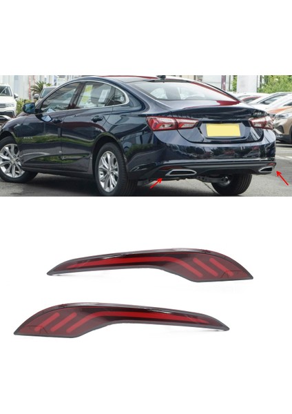 Araba Arka Tampon LED Ledıstıon Fren Işığı Chevrolet Malibu Xl 2019-2023 Dinamik Dönüş Sinyal Işıkları (Yurt Dışından)