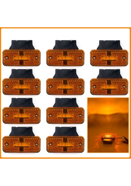 10PCS 12V 24V Boşluk Işığı Dönüş Sinyali Işık Uyarı Işık Kuyruğu Işığı Araba Kamyon Römorku LED Yan Işaret Işığı (Yurt Dışından) modelleri