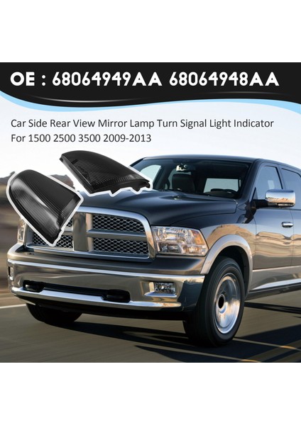 Araba Tarafı Dikiz Ayna Lambası Dönüş Sinyal Işığı Göstergesi 68064949AA 68064948AA Dodge Ram 1500 2500 3500 2009-2013 (Yurt Dışından) fırsatları