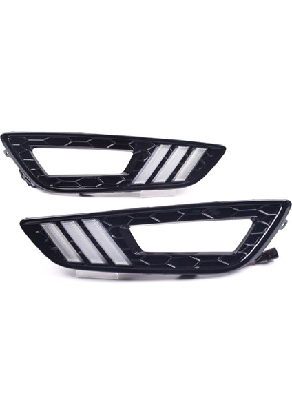 Araba Drl Gündüz Koşu Işıkları LED Dönüş Sinyal Lambaları Ford Focus Için 12V Sis Lambaları 3 2015 2016 2017 (Yurt Dışından)