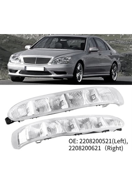 Mercedes-Benz W220 W215 S cl Sınıf CL500 2003-2006 2208200521 Için Kapı Tarafı Arka Ayna Dönüş Sinyal Lambası (Yurt Dışından) fırsatları