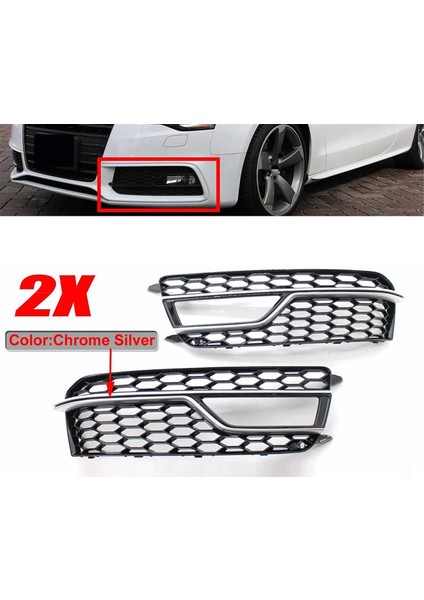 Sol Araba Tamponu Mesh Sis Farı Kapağı Izgara Kapağı (Yurt Dışından)