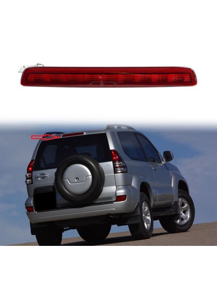 81570-60081 LED Yüksek Montaj Arka Üçüncü Fren Işık Sinyali Toyota Land Cruiser Prado Lexus Gxus GX470 (Yurt Dışından) fiyatları