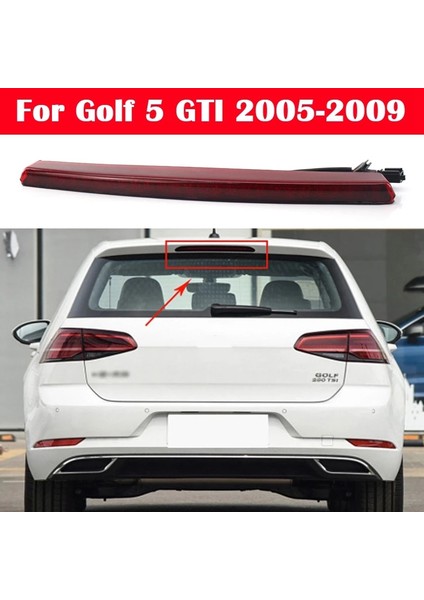 Kırmızı Lens Tam LED Arka Yüksek Kol Üçüncü Fren 3rd Fren Stop Lambası Golf Için Mk5 Mk6 R32 Mir 2005-2009 (Yurt Dışından) fiyatları